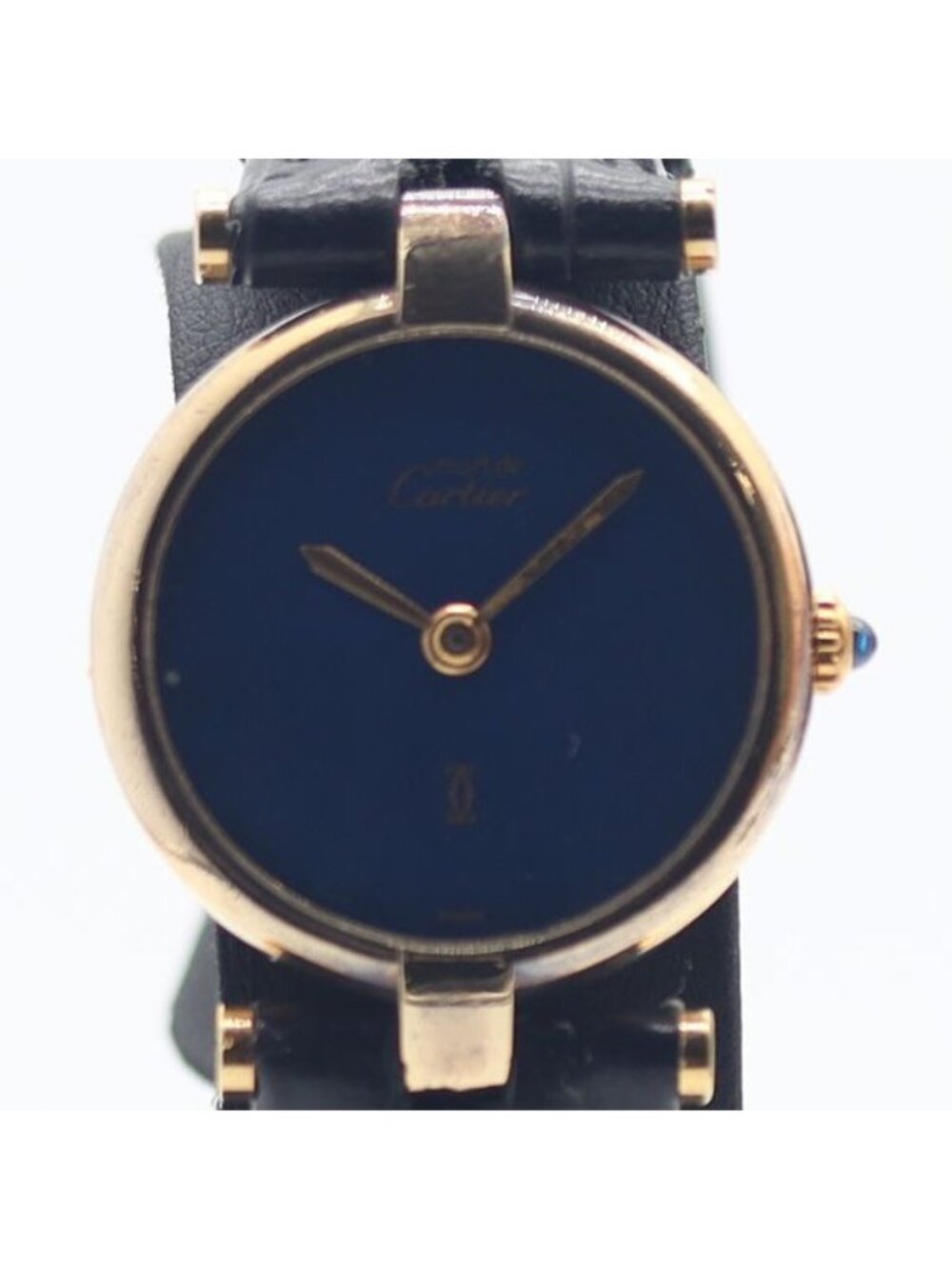 Cartier Must Vendome Blue Dial Watch